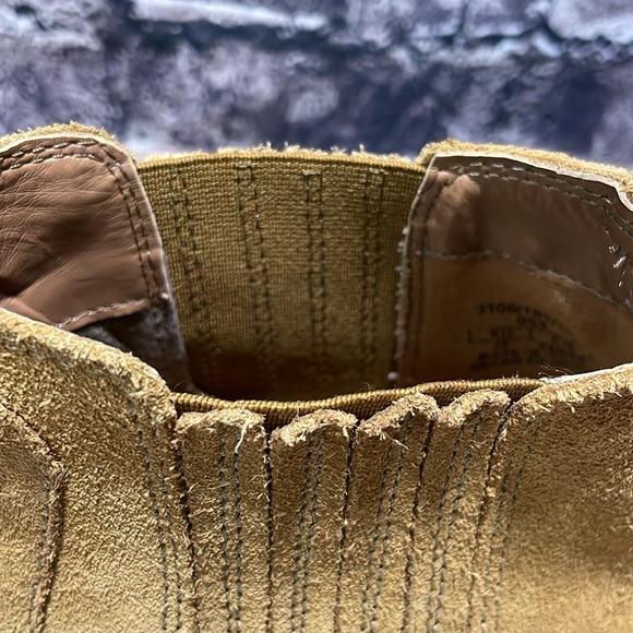 Zara Block Heel Leather Cowboy Ankle Boots Size 37 - Picture 11 of 15